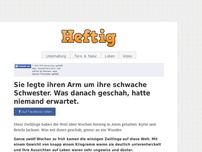 Bild zum Artikel: Sie legte ihren Arm um ihre schwache Schwester. Was danach geschah, hatte niemand erwartet.