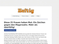 Bild zum Artikel: Diese 25 Frauen haben Mut: Ein Zeichen gegen den Magerwahn. Mehr als überfällig!