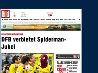 Bild zum Artikel: Schade für Aubameyang - DFB verbietet Spiderman-Jubel