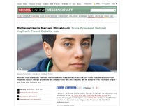 Bild zum Artikel: Mathematikerin Maryam Mirzakhani: Irans Präsident löst mit Kopftuch-Tweet Debatte aus