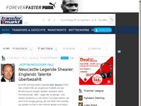 Bild zum Artikel: Newcastle-Legende Shearer: Englands Talente überbezahlt