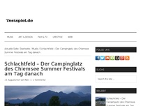 Bild zum Artikel: Schlachtfeld – Der Campinglatz des Chiemsee Summer Festivals am Tag danach