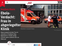 Bild zum Artikel: Ebola-Verdacht in Berliner Jobcenter
