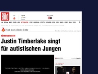 Bild zum Artikel: Rührende Geste - Justin Timberlake singt für autistischen Jungen