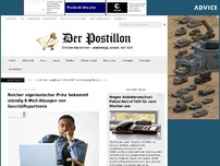 Bild zum Artikel: Reicher nigerianischer Prinz bekommt ständig E-Mail-Absagen von Geschäftspartnern