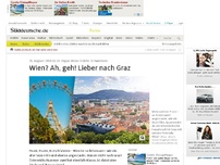 Bild zum Artikel: Hippe kleine Städte-Schwestern: Wien? Ah, geh! Lieber nach Graz