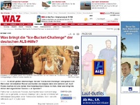 Bild zum Artikel: Was bringt die 'Ice-Bucket-Challenge' der deutschen ALS-Hilfe?
