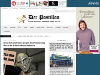 Bild zum Artikel: Orks demonstrieren gegen Diskriminierung durch die Unterhaltungsindustrie