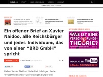 Bild zum Artikel: Ein offener Brief an Xavier Naidoo, alle Reichsbürger und jedes Individuum, das von einer “BRD GmbH” spricht