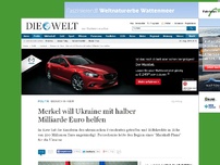 Bild zum Artikel: Besuch in Kiew: Merkel will Ukraine mit halber Milliarde Euro helfen