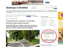 Bild zum Artikel: Straßenverkehrsamt: Fahrradtouren müssen im Norden zukünftig angemeldet werden