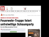 Bild zum Artikel: Lösch-Übung geht schief - Feuerwehr blamiert sich bis auf die Knochen