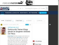 Bild zum Artikel: Dortmunds Trainer Klopp glaubt an längeren Verbleib von Reus