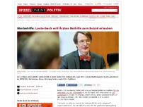 Bild zum Artikel: Sterbehilfe: Lauterbach will Ärzten Beihilfe zum Suizid erlauben