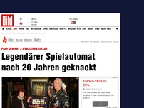 Bild zum Artikel: Paar gewinnt 2,4 Mio - Legendärer Spielautomat nach 20 Jahren geknackt