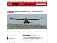 Bild zum Artikel: Fehlende Mechaniker: Viele Bundeswehr-Flugzeuge sind nicht einsatzfähig