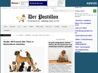 Bild zum Artikel: Studie: 98 Prozent aller Tiere in Deutschland arbeitslos