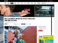 Bild zum Artikel: Das Schlimmste an der Ice Bucket Challenge sind ihre Kritiker