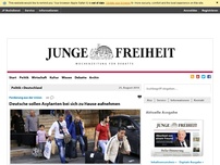 Bild zum Artikel: Deutsche sollen Asylanten bei sich zu Hause aufnehmen