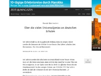 Bild zum Artikel: Harald Martenstein: 
			  Über die vielen Universalgenies an deutschen Schulen