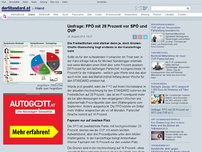 Bild zum Artikel: Stärker denn je - Umfrage: FPÖ mit 28 Prozent vor SPÖ und ÖVP