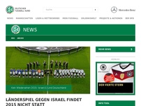 Bild zum Artikel: Länderspiel gegen Israel findet 2015 nicht statt