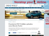 Bild zum Artikel: Alternative: Frustrierte FDP-Politiker gründen neue liberale Partei