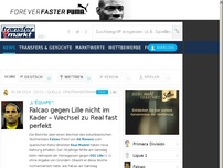 Bild zum Artikel: Falcao gegen Lille nicht im Kader – Wechsel zu Real fast perfekt