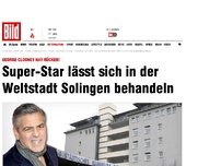 Bild zum Artikel: Er hat Rücken - George Clooney im Solinger Krankenhaus