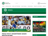 Bild zum Artikel: Messi fehlt Argentinien gegen Deutschland