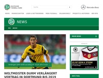 Bild zum Artikel: Weltmeister Durm verlängert Vertrag in Dortmund bis 2019