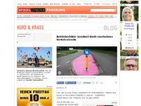 Bild zum Artikel: kurz & krass: Behördenfehler beschert Stadt rosafarbene Verkehrsinseln