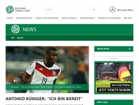 Bild zum Artikel: Antonio Rüdiger: 'Ich bin bereit'