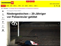 Bild zum Artikel: Niedergestochen – 20-Jähriger vor Polizeirevier getötet