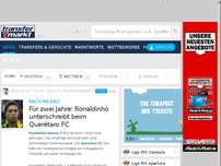 Bild zum Artikel: Für zwei Jahre: Ronaldinho unterschreibt beim Querétaro FC