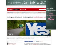 Bild zum Artikel: Umfrage zu Schottlands Unabhängigkeit: Der 51-Prozent-Schock