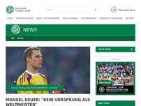 Bild zum Artikel: Manuel Neuer: 'Kein Vorsprung als Weltmeister'