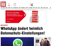 Bild zum Artikel: WhatsApp ändert heimlich Einstellungen!