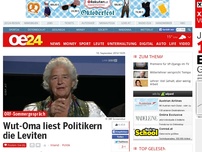 Bild zum Artikel: Wut-Oma liest Politikern die Leviten