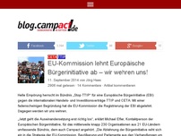 Bild zum Artikel: EU-Kommission lehnt Europäische Bürgerinitiative ab – wir wehren uns!