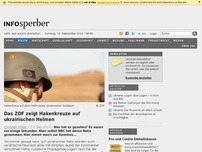 Bild zum Artikel: Das ZDF zeigt Hakenkreuze auf ukrainischen Helmen
