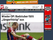 Bild zum Artikel: Wieder OP: Badstuber fällt „längerfristig” aus Holger Badstuber vom FC Bayern München bleibt nach seinem zunächst geglückten Comeback vom Pech verfolgt. Wieder fällt er länger aus. »