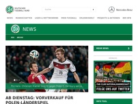 Bild zum Artikel: Ab Dienstag: Vorverkauf für Polen-Länderspiel