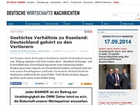 Bild zum Artikel: Gestörtes Verhältnis zu Russland: Deutschland gehört zu den Verlierern
