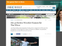 Bild zum Artikel: 'The Underkeeper': Die 50 besten Wrestler-Namen für Tim Wiese