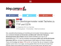 Bild zum Artikel: Ein Oberbügermeister redet Tacheles zu TTIP und CETA