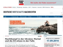 Bild zum Artikel: Machtkampf in der Ukraine: Merkel und die EU sitzen in der Falle