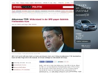 Bild zum Artikel: Abkommen TTIP: Widerstand in der SPD gegen Gabriels Freihandels-Kurs