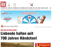 Bild zum Artikel: Über Tod hinaus vereint - Liebende halten seit 700 Jahren Händchen!