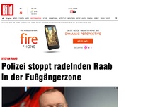 Bild zum Artikel: Radelnd in der Gehzone - Polizei stoppt Stefan Raab